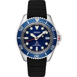 SEIKO PROSPEX Solar Divers Blue Dial Black Rubber Watch SNE593