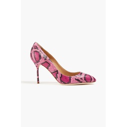 Chichi snake-effect leather pumps