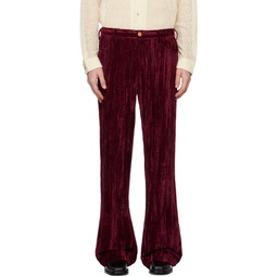 Red Maceo Trousers 241491M191002
