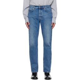 Blue Straight Cut Jeans 232491M186005