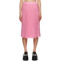 SSENSE Exclusive Pink Midi Skirt 231091F092001