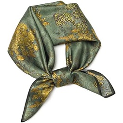 SHIROUYU 100% Pure Mulberry Silk Scarf 27x27(in) Square Scarf Head Scarf Neck scarf Headscarf for Women with Gift Packed