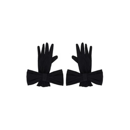 SSENSE Exclusive Black Bow Gloves 232901F012000