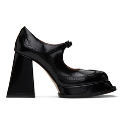 Black Oxford Heels 232901F122014