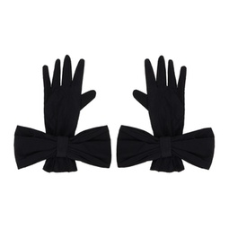 SSENSE Exclusive Black Bow Gloves 241901F012000