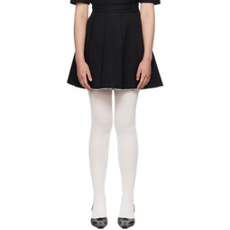 Black Pleated Miniskirt 232901F090035
