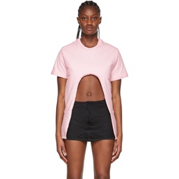 Pink Organic Cotton T Shirt 221208F110001