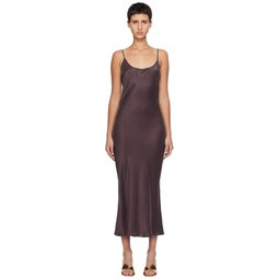 Brown 1996 Maxi Dress 241223F055004