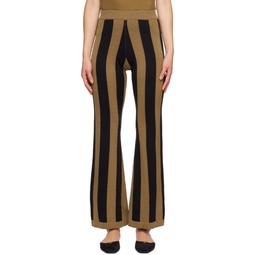 Tan   Black Stripe Lounge Pants 222223F086021