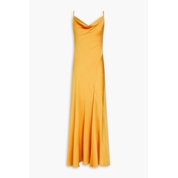 Finley satin-crepe gown