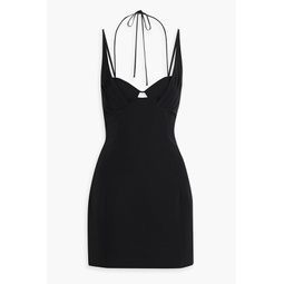 Vanesa cutout crepe mini dress