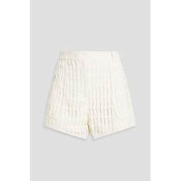 Naara crocheted cotton shorts