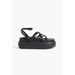 Buster leather platform sandals