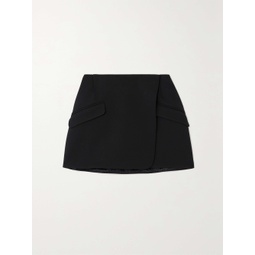SIMKHAI Payton wrap-effect woven mini skirt