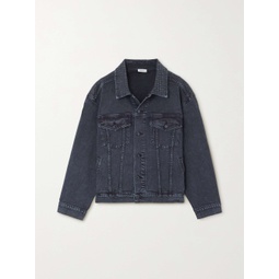 SIMKHAI Lambert crystal-embellished organic denim jacket