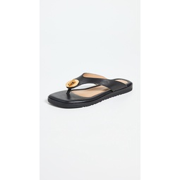 Asher Washer Leather Thong Sandals