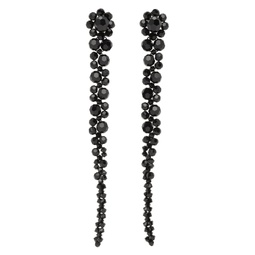 Black Drip Earrings 241405M144004