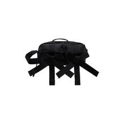 Black Beaded Classic Bow Crossbody Bag 241405F045005