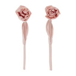 Pink Rose Earrings 241405F022031