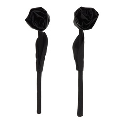 Black Rose Earrings 241405F022030
