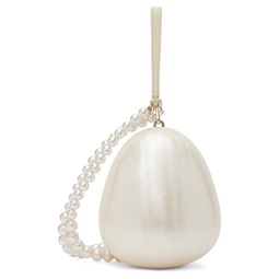 SSENSE Exclusive Off White Pearl Egg Pouch 222405M171001