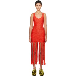 Red Tira Maxi Dress 241708F055001