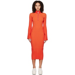 Orange Zumi Midi Dress 231708F054002