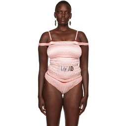 Pink Silk Bodysuit 221974F358000