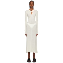 White Emmeline Maxi Dress 231746F055000
