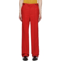 Red YASPIS Edition Trousers 232149M191006