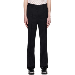Navy Pinched Trousers 231149M191002