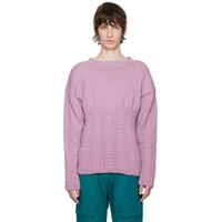 Purple Crewneck Sweater 222149M201005