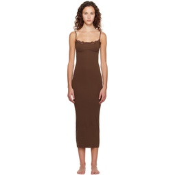 Brown Fits Everybody Maxi Dress 232545F055005