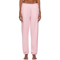 Pink Cotton Fleece Classic Jogger Lounge Pants 241545F086012