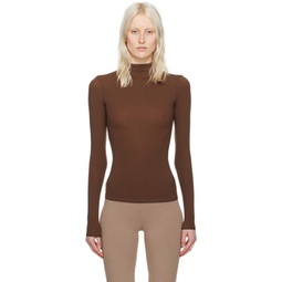 Brown Fits Everybody Turtleneck 241545F099001