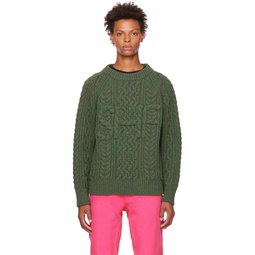 Green SHF Sweater 222219M201001