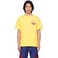 Yellow Slippery When Wet T Shirt 231219M213001