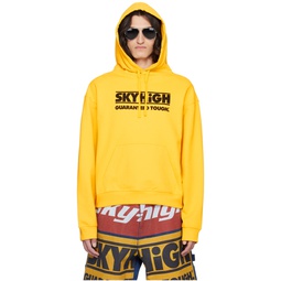 Yellow Print Hoodie 241219M202002