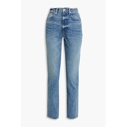 Beatnik faded high-rise slim-leg jeans