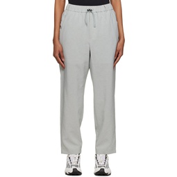 Gray Poplin Trousers 231419F521010