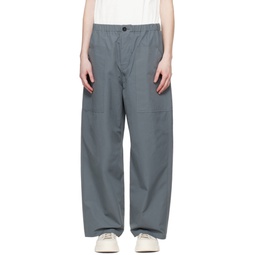 Gray Power Wide Trousers 241668F087001
