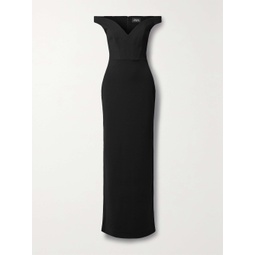 SOLACE LONDON Amelia stretch-crepe gown