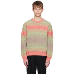 Multicolor Striped Sweater 231221M201001
