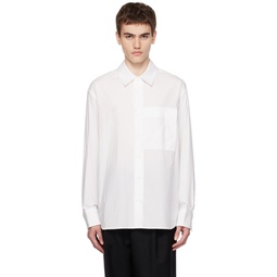 White Pocket Shirt 232221M192010