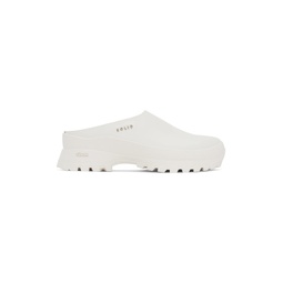 White Leather Mules 231221M231001