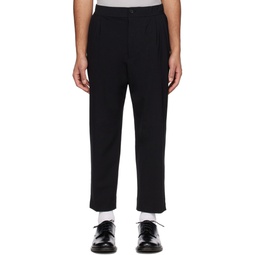 Black Cropped Trousers 231221M191025