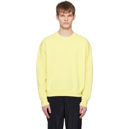 Yellow Rib Trim Sweater 231221M201000