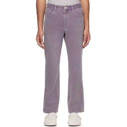 Purple Button Jeans 231221M191034