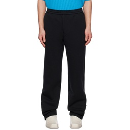 Black Banded Trousers 231221M191021
