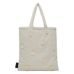Taupe Daisy Tote 241699F049001